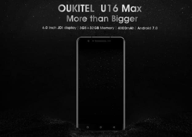 OUKITEL U16 Max, un enorme terminal con Android Nougat