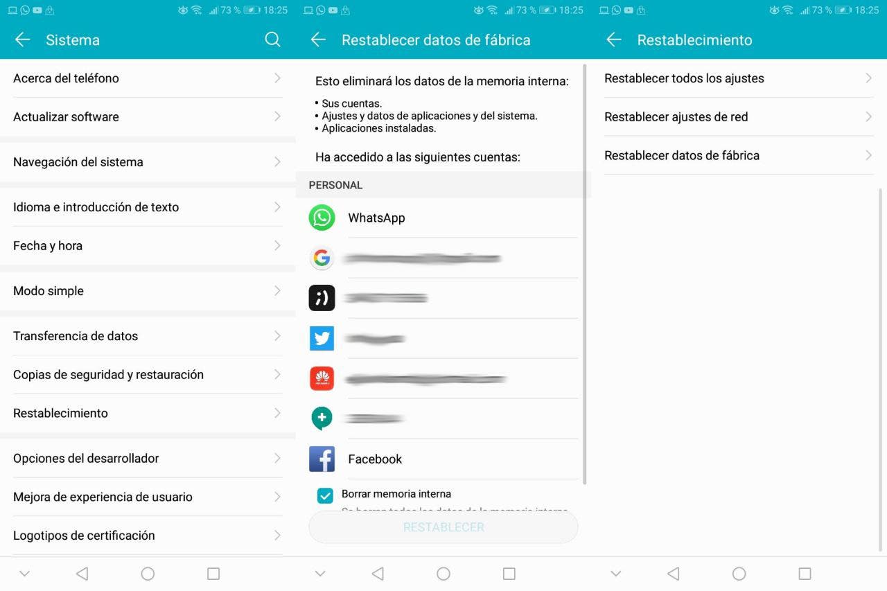 Cómo Resetear O Restablecer Un Móvil Android