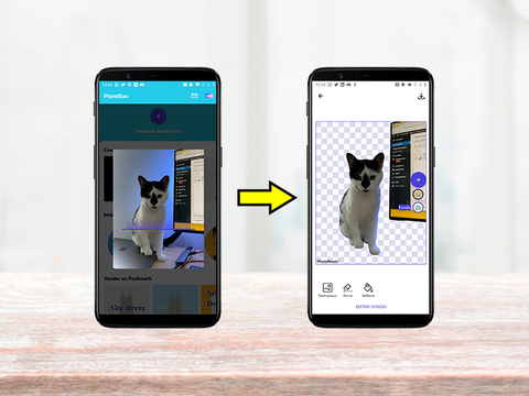 Cómo quitar el fondo de una fotografía en el móvil