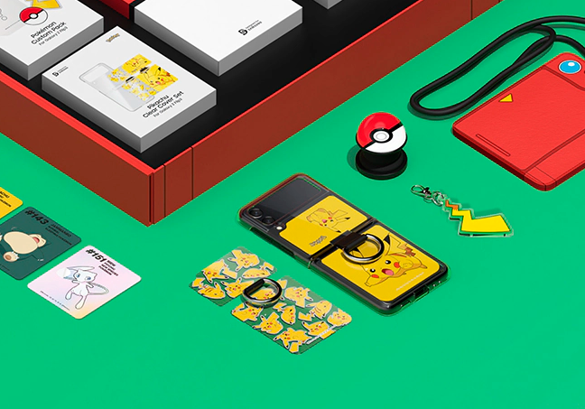 Samsung Galaxy Z Flip 3 Pokemon Edition and collectible accessories  launched - Yanko Design
